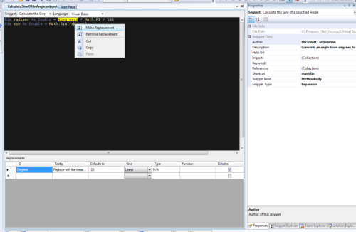 Snippet Designer screenshot Snippet Designer screenshot
